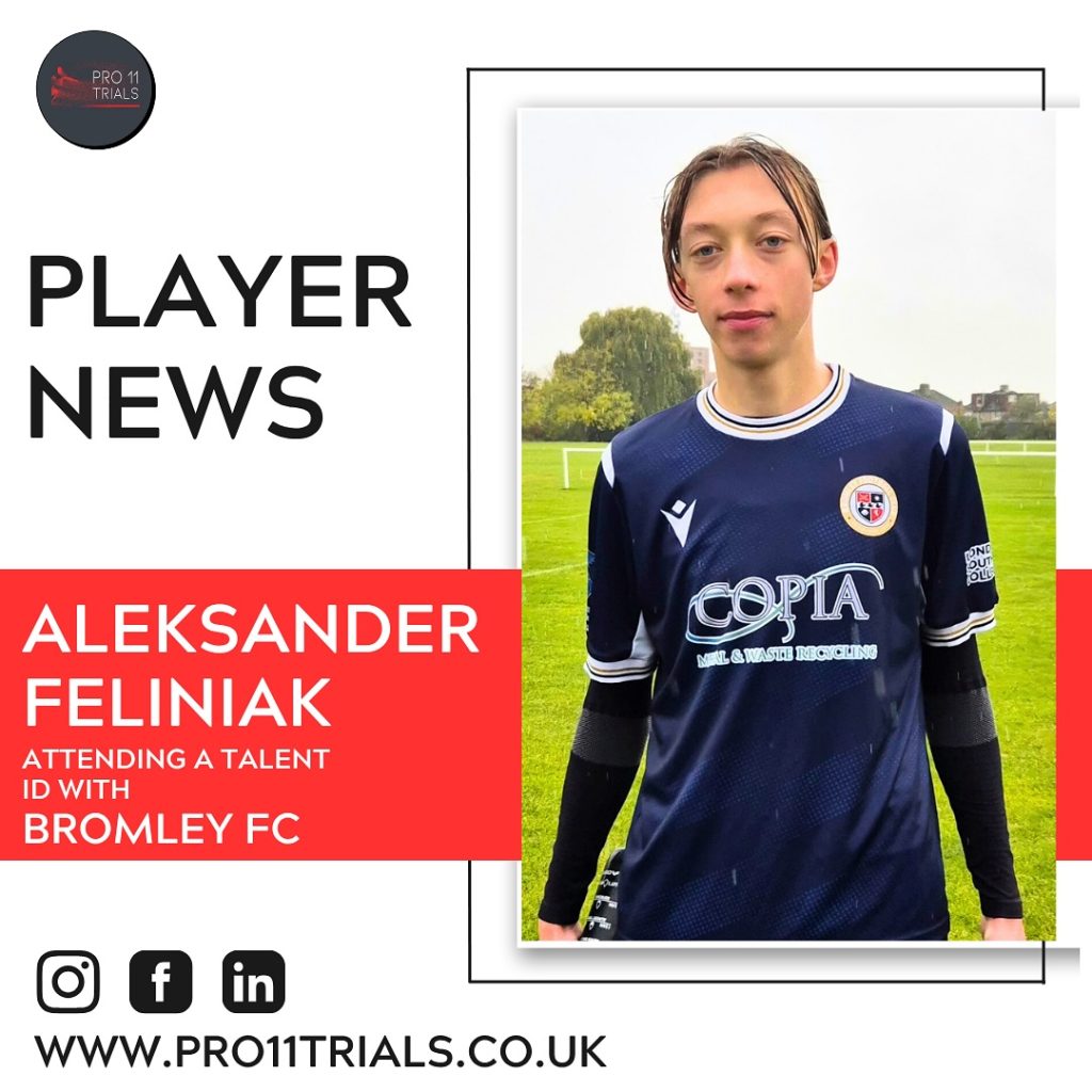 Aleksander Feliniak Talent ID day Bromley